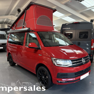 VW T6 California Ocean 2.0 150 HP in Cherry Red