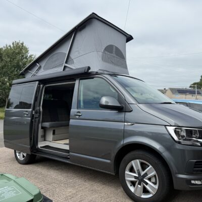VW T6 California Ocean, 4 motion. 199 bhp, Indium grey.