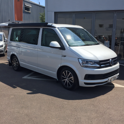 VW California Beach with Slidepods rear kitchen