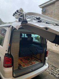 Tailgate stand VW T6 T6.1 California - experience and alternatives