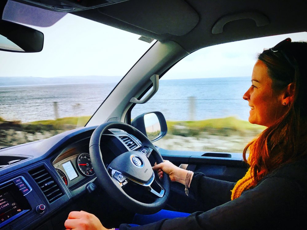 Sarah's first drive, along the Causeway Coastal Route