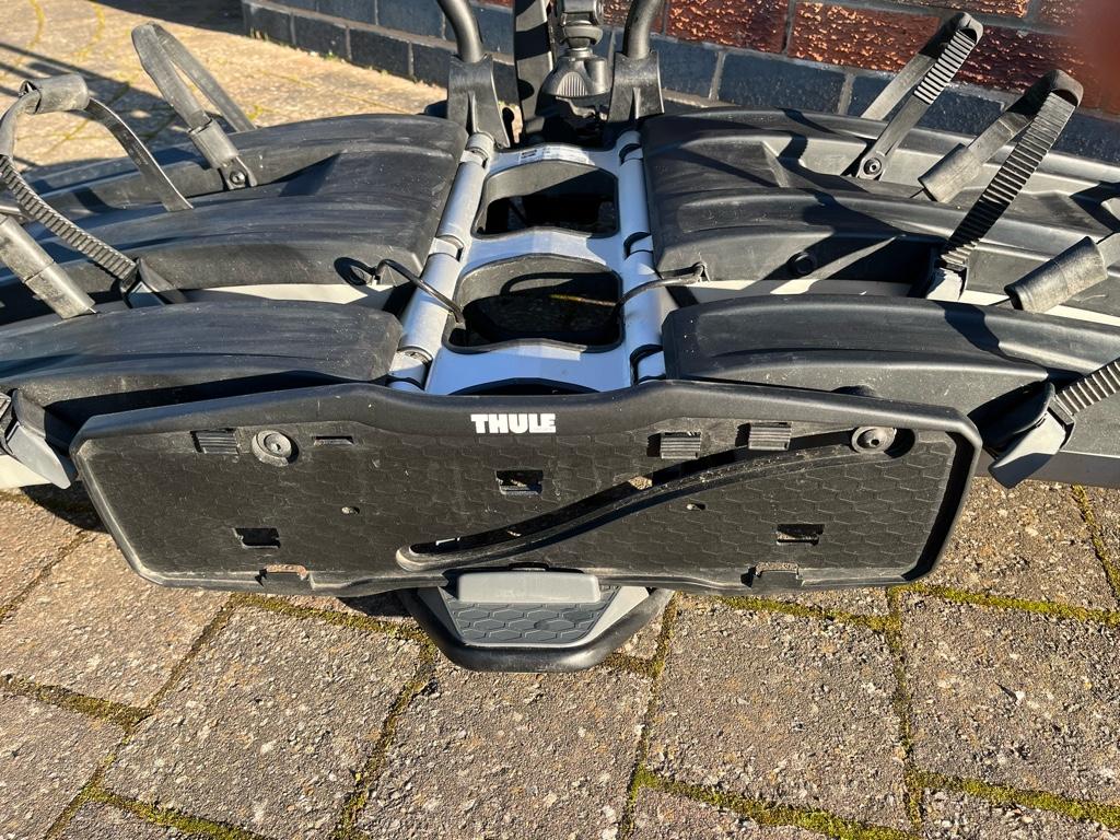 Sorry Now Sold - Thule EasyFold XT3 - tow bar mounted 3-bike rack