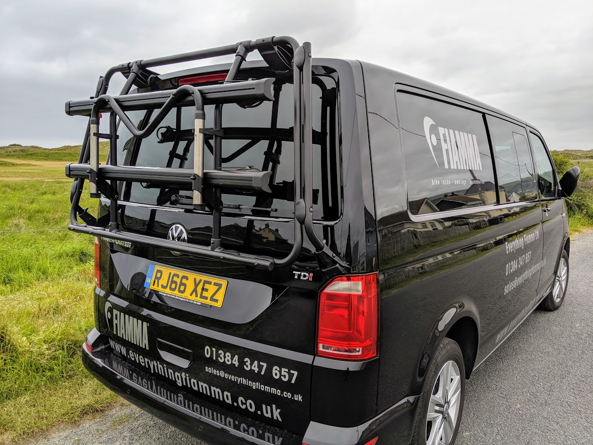 Sorry Now Sold FIAMMA Carry Bike VW T6 Pro DEEP BLACK Tailgate