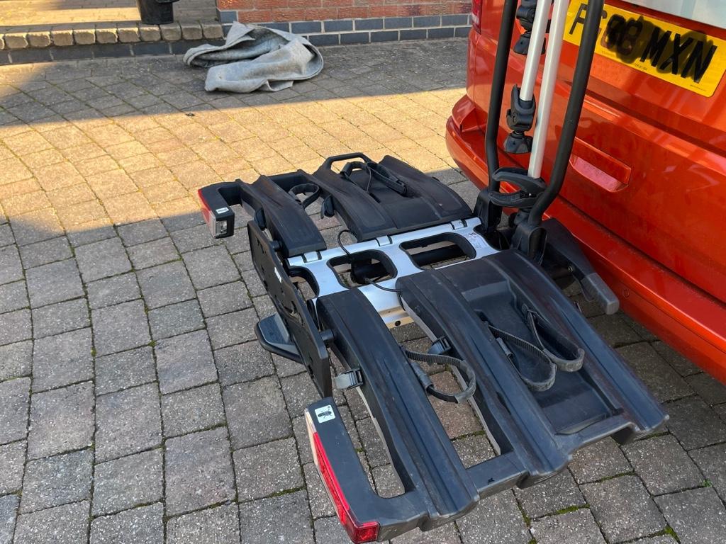 Sorry Now Sold - Thule EasyFold XT3 - tow bar mounted 3-bike rack