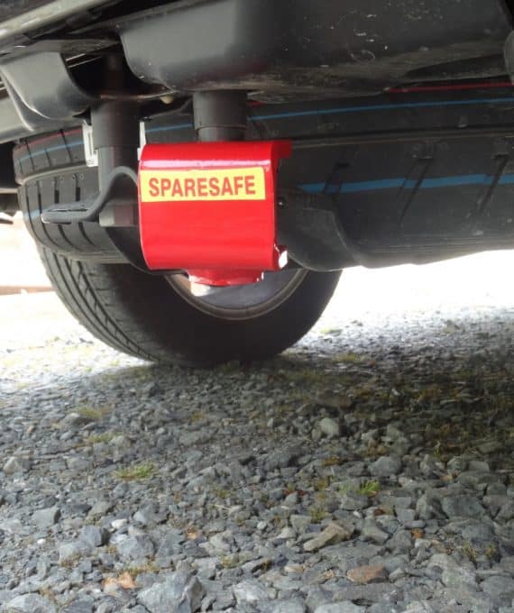 SpareSafe Caravelle, Transporter T5 T6 Spare Wheel Security Device