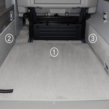 Brandrup Carpet for Boot Area VW California T5/T6 California Ocean/SE - Moonrock Grey