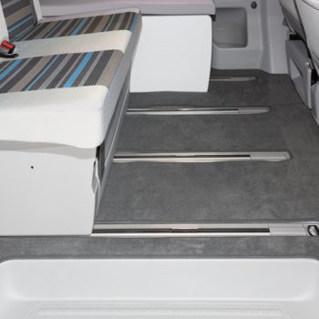 Brandrup Velour Carpet for Passenger Compartment VW California Beach T5/T6 with 2-Seater Bench (2011 onwards) - Palladium