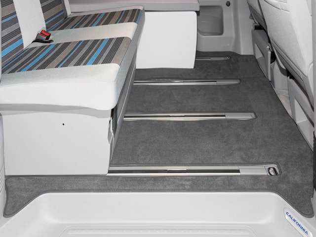 Brandrup Velour Carpet For Passenger Compartment VW T6/T5 California Beach  With 2-Seater Bench (as from 2011) - Palladium - CampervanBits