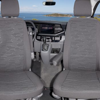Brandrup Second Skin For VW T6.1/T6 California Beach Cabin Seat – “Circuit/Titanium Black