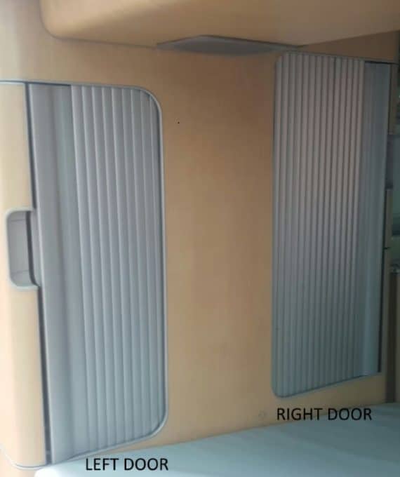 Genuine Sliding Cupboard/Wardrobe Door for VW California SE/Ocean