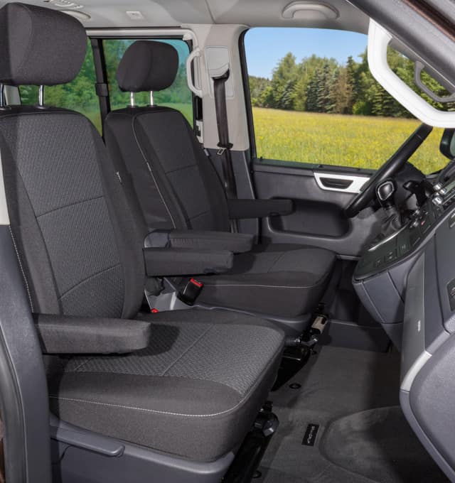 Brandrup Second Skin Seat Cover Full Set For Vw T6 California Ocean Kutamo Titanium Black