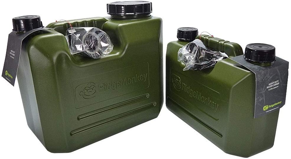 Ridgemonkey Heavy Duty Water Carrier Jerry Can Bottle Tap NEW 5L 15L Fishing 
