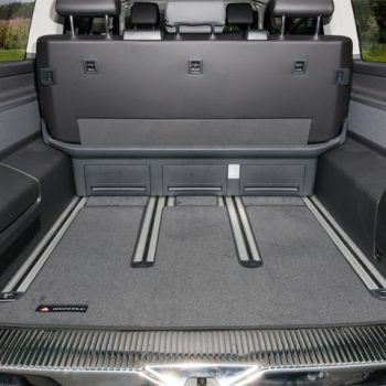 Brandrup Velour Boot Carpet VW T6.1/T6/T5 California Beach With 3 Seater Bench - Titanium Black