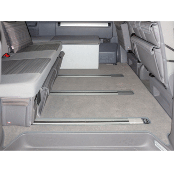 Brandrup Velour Carpet for VW T6.1 California Beach with 2-seater Bench Passenger Compartment - Palladium