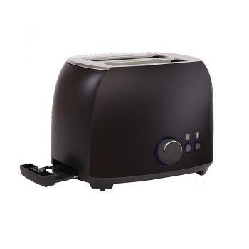 Powerpart 2 Slice 800 Watt Cool-Touch Toaster - Black