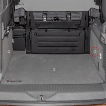 Brandrup Carpet for Right Side Boot Area VW California T6.1/T6/T5 Ocean/SE - Palladium