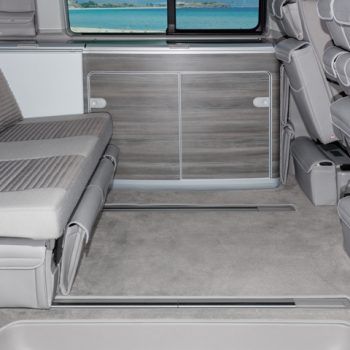 Brandrup Velour Carpet for Passenger Compartment VW California T5/6 Ocean/SE - 3 Rails - Palladium