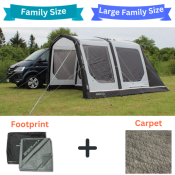 Outdoor Revolution Movelite T3E Drive Away Air Awning Low Euro RH Version **MEGA BUNDLE DEAL**