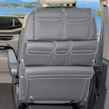 Brandrup Seat Back Pockets for cabin seats VW T7 "Leather Raven"