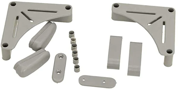 PLS Grey Table Storage Bracket Kit for Campervan and Motorhome Tables -  20mm Maximum Thickness - CampervanBits