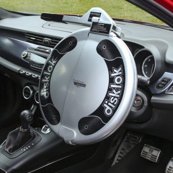 Disklok Medium Silver Fits 39cm-41.5cm Diameter Steering Wheels