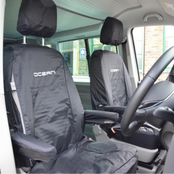 Genuine Volkswagen California Ocean T5/T6/T6.1 Waterproof Seat Cover Full Set - Black