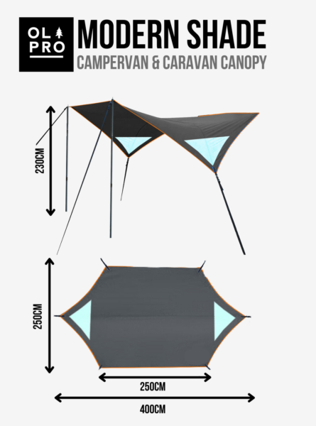 OLPRO Modern Shade Campervan Canopy