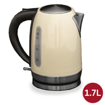 Quest Rocket Low Wattage Stainless Steel Kettle - Cream (1.7L)