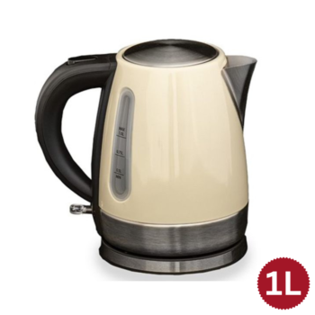 Quest Rocket Low Wattage Stainless Steel Kettle - Cream (1L)