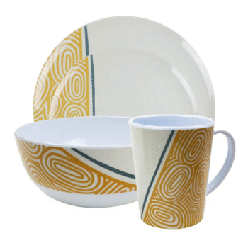 Leisurewize 16-Piece Melamine Dinner Set - Kakadow
