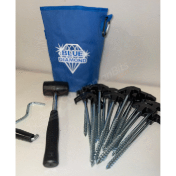 Blue Diamond Pile Driver Peg Kit - Inc Storage Bag (Pack of 20)