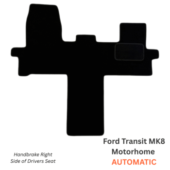 Ford Transit MK8 Motorhome Front Walkthrough Cabin Mat - 2014 to 2019 (AUTOMATIC) - Handbrake Right Side of Drivers Seat
