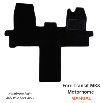 Ford Transit MK8 Motorhome Front Walkthrough Cabin Mat - 2014 to 2019 (MANUAL) - Handbrake Right Side of Drivers Seat