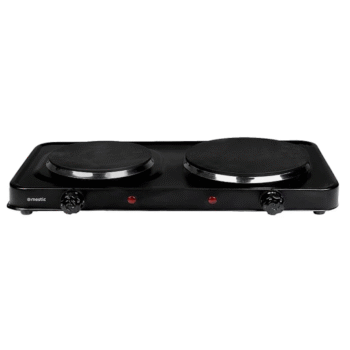 Mestic Double Electric Stove/Cooker - Black