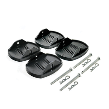 Maypole Premium Jack Pads with Steel Pins - Pack of 4