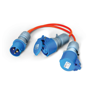 Maypole Flexible Electric Hook-Up 2-Way Splitter