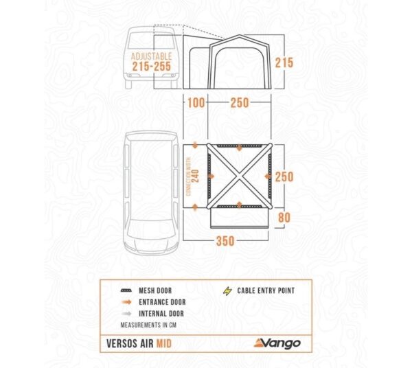 Vango Versos Low Mid Drive Away Air Awning