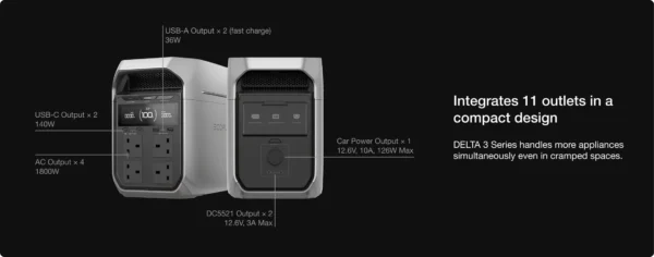 EcoFlow DELTA 3 and Plus Series Portable Power Station