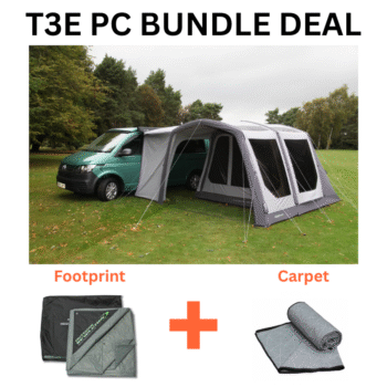Outdoor Revolution Movelite T3E PC Driveaway Air Awning - Low (180cm - 210cm) BUNDLE DEAL
