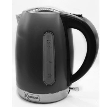 Kampa Tempest 1.7L Low-Wattage Electric Kettle - Fog Grey