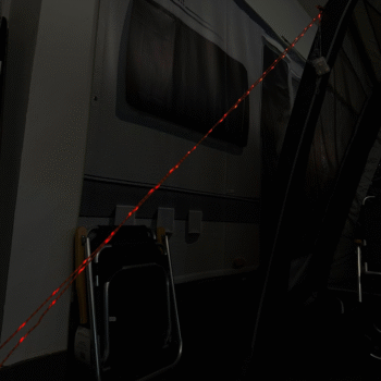 CampervanBits Camping Guy Line with Battery Powered Lights - 4.6m
