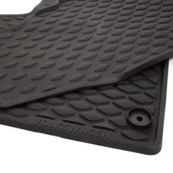 Genuine Volkswagen All-Weather Front Rubber Mats for T7 Transporter (2025>)