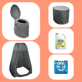 CampervanBits Portable Camping Toilet MEGA BUNDLE DEAL