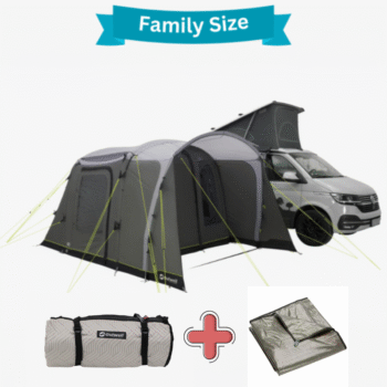 Outwell Talladega Air Low Drive Away Awning (175cm - 200cm Van Height) - MEGA BUNDLE DEAL