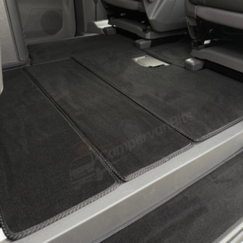 VW Multivan California Ocean/Coast (T7) Black Deluxe Carpets – Walkthrough, Passenger or Boot Area