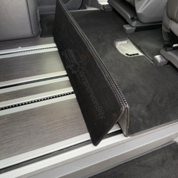VW Multivan California Ocean/Coast (T7) Black Deluxe Carpets – Walkthrough, Passenger or Boot Area - Foldable Passenger Carpet