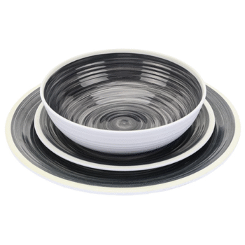 Quest Elite 12-Piece Microwave & Dishwasher Safe Dinner Set - Byzantina