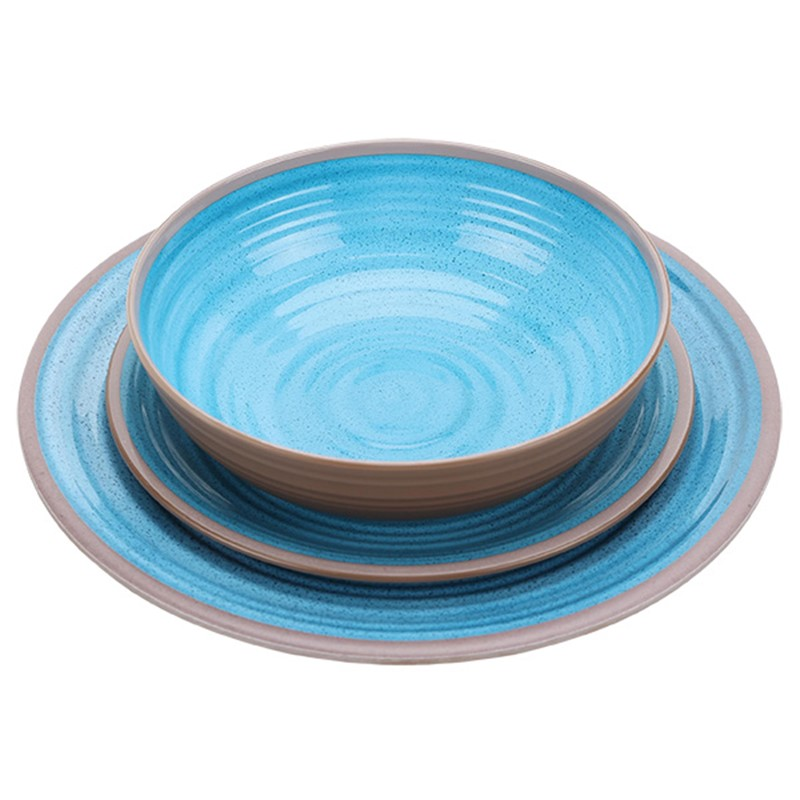 Quest Elite 12-Piece Microwave & Dishwasher Safe Dinner Set - Delphinium