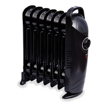 Quest Maui Low Wattage Oil Filled Radiator - Black