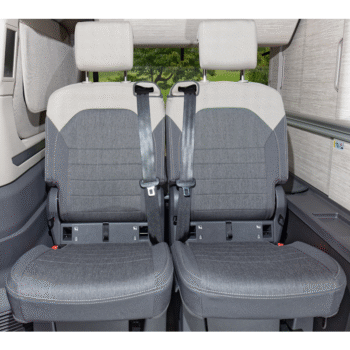 Brandrup Second Skin Seat Covers for Rear Seat- VW California Multivan, T7 (Mèlange Raven / Sandwick)